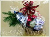 Christmas Gourmet Gift Basket Arrangement