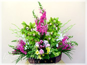 Custom Made Flower Arrangement with Cymbidium Orchids