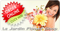 Order Flowers Online at Le Jardin Flower Shop :: CLICK HERE