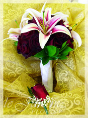 Roses and Lilies Bridal Bouquet